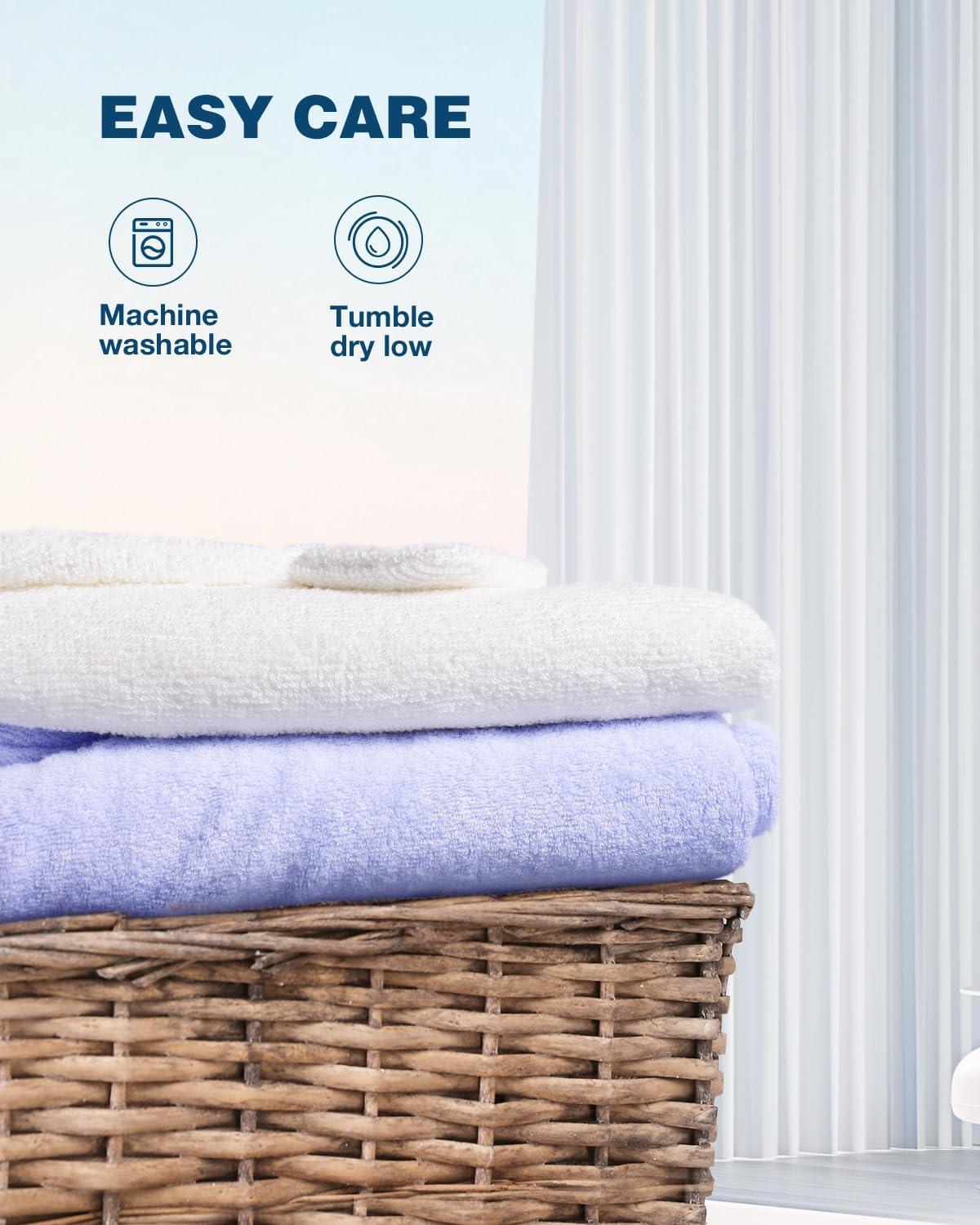 imageZIONOR Hooded Bath Towel for Kids 50L x 35W ExtraLarge Hooded Towels for Big Kids 610 Kids Beach Towels Made from Bamboo Rayon Suitable for Bath Pool BeachPurple Shark4purple Shark