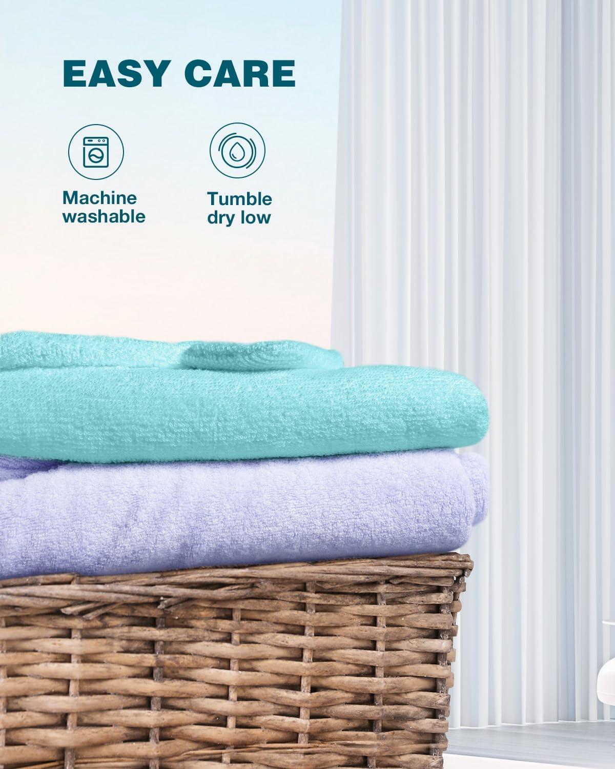 imageZIONOR Hooded Bath Towel for Kids 50L x 35W ExtraLarge Hooded Towels for Big Kids 610 Kids Beach Towels Made from Bamboo Rayon Suitable for Bath Pool BeachPurple Shark2blue Bear