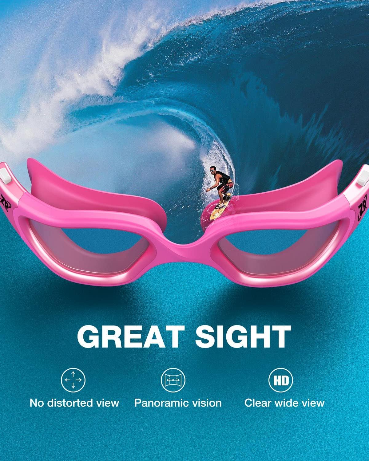 imageZIONOR Swim Goggles G1 MAX Polarized AntiFog Swimming Goggles for Men WomenA3 Polarized Bright Smoke