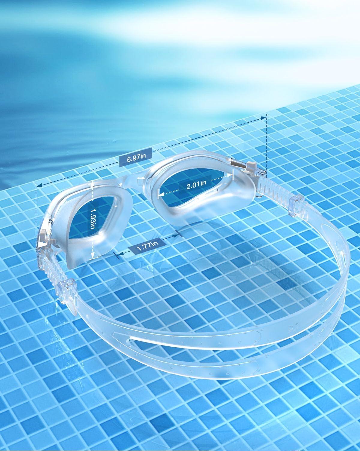 imageZIONOR Swim Goggles G1 SE Swimming Goggles AntiFog for Adult Men WomenA6gold Lens Clear Frame