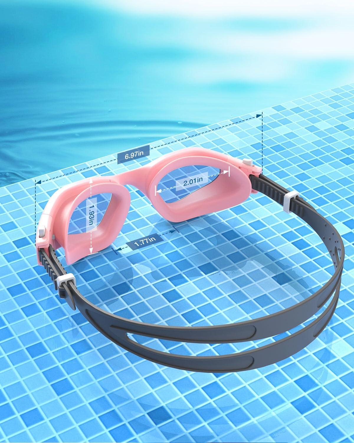 imageZIONOR Swim Goggles G1 SE Swimming Goggles AntiFog for Adult Men WomenA9clearrevopurple Lens Pink Frame