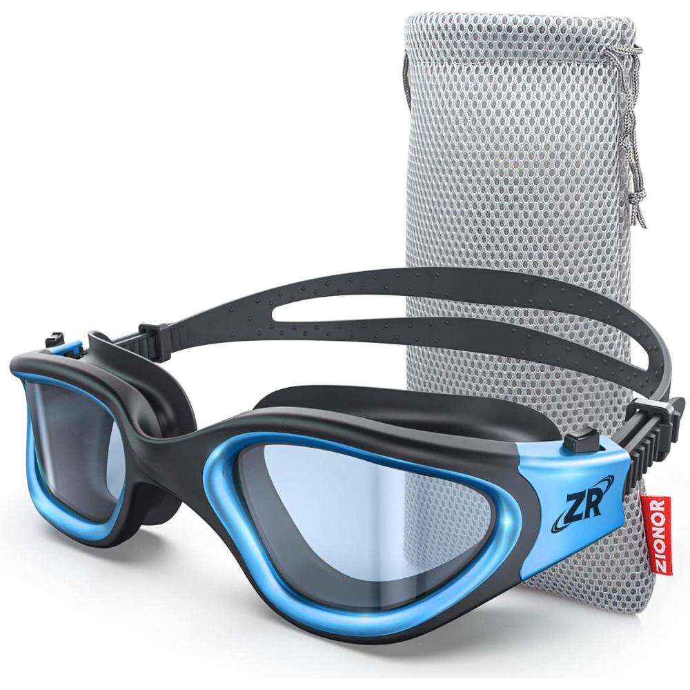 imageZIONOR Swim Goggles G1 MAX Polarized AntiFog Swimming Goggles for Men WomenA Polarized Bright Smoke