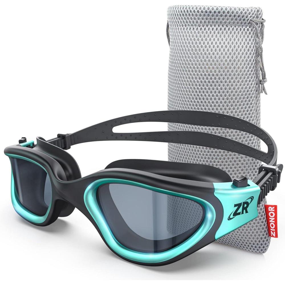 imageZIONOR Swim Goggles G1 MAX Polarized AntiFog Swimming Goggles for Men WomenA2 Polarized Smoke