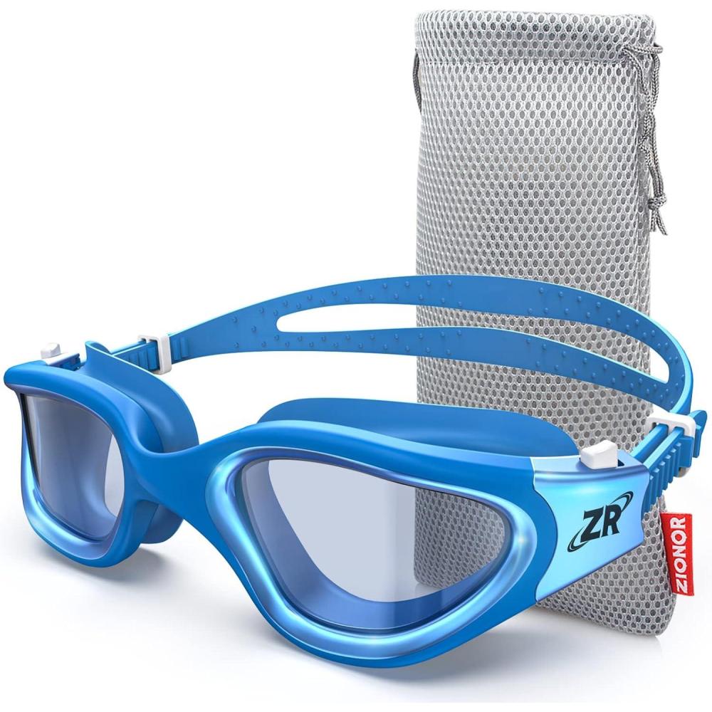 imageZIONOR Swim Goggles G1 MAX Polarized AntiFog Swimming Goggles for Men WomenA4 Polarized Bright Smoke