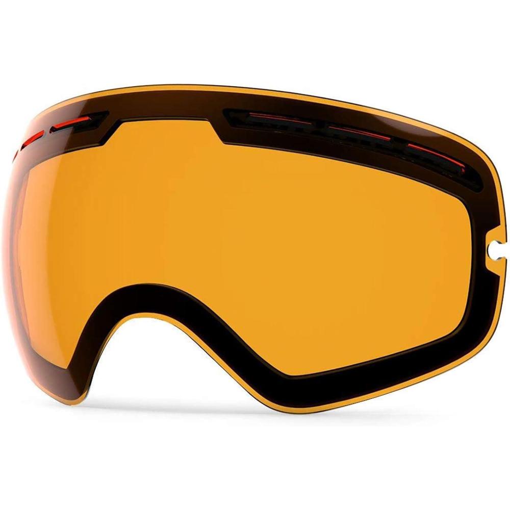 imageZIONOR X Ski Snowboard Snow Goggles Replacement LensesX Clear Orange Lens Vlt 78