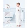 ZIONOR Hooded Bath Towel for Kids – 50”L x 35”W Extra-Large Hooded Towels for Big Kids 6-10, Kids Beach Towels Made from Bamboo Rayon, Suitable for Bath, Pool, Beach(Purple Shark)(1-white Bear)