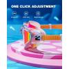 ZIONOR Kids Swim Goggles, G1MINI MIX Vibrant Colorblock Polarized No Leaking Anti Fog Kids Goggles(3-14)(A(allclear/White/Orange-red))