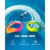 ZIONOR Kids Swim Goggles, G1MINI MIX Vibrant Colorblock Polarized No Leaking Anti Fog Kids Goggles(3-14)(D(allclear/Red/Orange-red))
