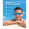 ZIONOR Kids Swim Goggles, G1MINI MIX Vibrant Colorblock Polarized No Leaking Anti Fog Kids Goggles(3-14)(K(black/Blue-blue))