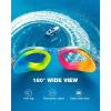 ZIONOR Kids Swim Goggles, G1MINI MIX Vibrant Colorblock Polarized No Leaking Anti Fog Kids Goggles(3-14)(N(allclear/Red/Orange-gold))