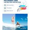 ZIONOR Kids Swim Goggles, G1MINI MIX Vibrant Colorblock Polarized No Leaking Anti Fog Kids Goggles(3-14)(O(allclear/White/Orange-gold))