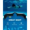 ZIONOR Kids Swim Goggles, G1MINI SE Anti-Fog Swimming Goggles for Kid Child 6-14(A2 (Clear Lens – Blackwhite))