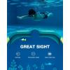 ZIONOR Kids Swim Goggles, G1MINI SE Anti-Fog Swimming Goggles for Kid Child 6-14(A5 (Clear Lens – Greengreen))