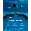 ZIONOR Kids Swim Goggles, G1MINI SE Anti-Fog Swimming Goggles for Kid Child 6-14(A8 (Clear Blue Lens – Allblack))
