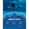 ZIONOR Kids Swim Goggles, G1MINI SE Anti-Fog Swimming Goggles for Kid Child 6-14(B2 (Gold Lens – Allclear))