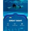 ZIONOR Kids Swim Goggles, G1MINI SE Anti-Fog Swimming Goggles for Kid Child 6-14(B4 (Gold Lens – Bluegreen))