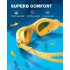 ZIONOR Kids Swim Goggles, G1MINI SE Anti-Fog Swimming Goggles for Kid Child 6-14(B5 (Amber Lens – Allyellow))