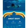 ZIONOR Kids Swim Goggles, G1MINI SE Anti-Fog Swimming Goggles for Kid Child 6-14(B5 (Amber Lens – Allyellow))