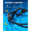 ZIONOR Kids Swim Goggles, G1MINI SE Anti-Fog Swimming Goggles for Kid Child 6-14(B9 (Allblack-gold))