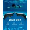 ZIONOR Kids Swim Goggles, G1MINI SE Anti-Fog Swimming Goggles for Kid Child 6-14(C1 (Gold Lens – Blackwhite))
