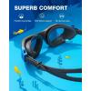 ZIONOR Kids Swim Goggles, G1MINI SE Anti-Fog Swimming Goggles for Kid Child 6-14(C2 (Blue Lens – Blackblue))