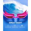 ZIONOR Kids Swim Goggles, G1MINI Ultra Photochromic Polarized Swimming Goggles Boys Girls(A0 (Rose  Polarized + Photochromic  None-metal Frame))