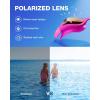 ZIONOR Kids Swim Goggles, G1MINI Ultra Photochromic Polarized Swimming Goggles Boys Girls(A0 (Rose  Polarized + Photochromic  None-metal Frame))