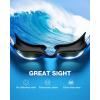 ZIONOR Kids Swim Goggles, G1MINI Ultra Photochromic Polarized Swimming Goggles Boys Girls(A1 (Blue  Polarized + Photochromic))