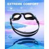 ZIONOR Kids Swim Goggles, G1MINI Ultra Photochromic Polarized Swimming Goggles Boys Girls(A1 (Blue  Polarized + Photochromic))