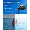ZIONOR Kids Swim Goggles, G1MINI Ultra Photochromic Polarized Swimming Goggles Boys Girls(A1 (Blue  Polarized + Photochromic))