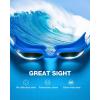 ZIONOR Kids Swim Goggles, G1MINI Ultra Photochromic Polarized Swimming Goggles Boys Girls(A4 (Blue  Polarized + Photochromic))