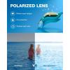 ZIONOR Kids Swim Goggles, G1MINI Ultra Photochromic Polarized Swimming Goggles Boys Girls(A5 (Green  Polarized + Photochromic))
