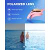ZIONOR Kids Swim Goggles, G1MINI Ultra Photochromic Polarized Swimming Goggles Boys Girls(A5 (Pink  Polarized + Photochromic  None-metal Frame))