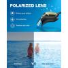 ZIONOR Kids Swim Goggles, G1MINI Ultra Photochromic Polarized Swimming Goggles Boys Girls(A8 (Silver  Polarized + Photochromic))