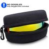 ZIONOR Ski Snowboard Goggles Box – Hard EVA Protection Carrying Case for Snow Sport(A0-black ( Large ))