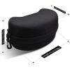 ZIONOR Ski Snowboard Goggles Box – Hard EVA Protection Carrying Case for Snow Sport(A0-black ( Large ))
