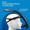 ZIONOR Snorkel Lap Swimming Swimmer Training Diving Snorkeling Comfortable Mouthpiece One-Way Purge Valve for Pool Open Water(A-T1 Swim Snorkel-Black)