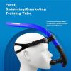 ZIONOR Snorkel Lap Swimming Swimmer Training Diving Snorkeling Comfortable Mouthpiece One-Way Purge Valve for Pool Open Water(B-T1 Swim Snorkel-Blue)