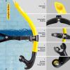 ZIONOR Snorkel Lap Swimming Swimmer Training Diving Snorkeling Comfortable Mouthpiece One-Way Purge Valve for Pool Open Water(T1 Swim Snorkel-Yellow)
