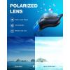 ZIONOR Swim Goggles, G1 MAX Polarized Anti-Fog Swimming Goggles for Men Women(A (Polarized + Bright Smoke))