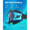 ZIONOR Swim Goggles, G1 MAX Polarized Anti-Fog Swimming Goggles for Men Women(A (Polarized + Bright Smoke))
