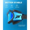 ZIONOR Swim Goggles, G1 MAX Polarized Anti-Fog Swimming Goggles for Men Women(A0 (Polarized + Mirror Blue))