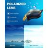ZIONOR Swim Goggles, G1 MAX Polarized Anti-Fog Swimming Goggles for Men Women(A1 (Polarized + Smoke))