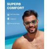 ZIONOR Swim Goggles, G1 MAX Polarized Anti-Fog Swimming Goggles for Men Women(A1 (Polarized + Smoke))
