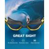 ZIONOR Swim Goggles, G1 MAX Polarized Anti-Fog Swimming Goggles for Men Women(A1 (Polarized + Smoke))
