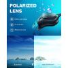 ZIONOR Swim Goggles, G1 MAX Polarized Anti-Fog Swimming Goggles for Men Women(A2 (Polarized + Smoke))