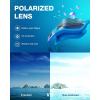 ZIONOR Swim Goggles, G1 MAX Polarized Anti-Fog Swimming Goggles for Men Women(A4 (Polarized + Bright Smoke))