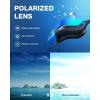 ZIONOR Swim Goggles, G1 MAX Polarized Anti-Fog Swimming Goggles for Men Women(A5 (Polarized + Mirror Gold))