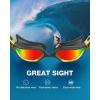 ZIONOR Swim Goggles, G1 MAX Polarized Anti-Fog Swimming Goggles for Men Women(A7 (Polarized + Mirror Red))