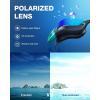 ZIONOR Swim Goggles, G1 MAX Polarized Anti-Fog Swimming Goggles for Men Women(A8 (Polarized + Mirror Blue))